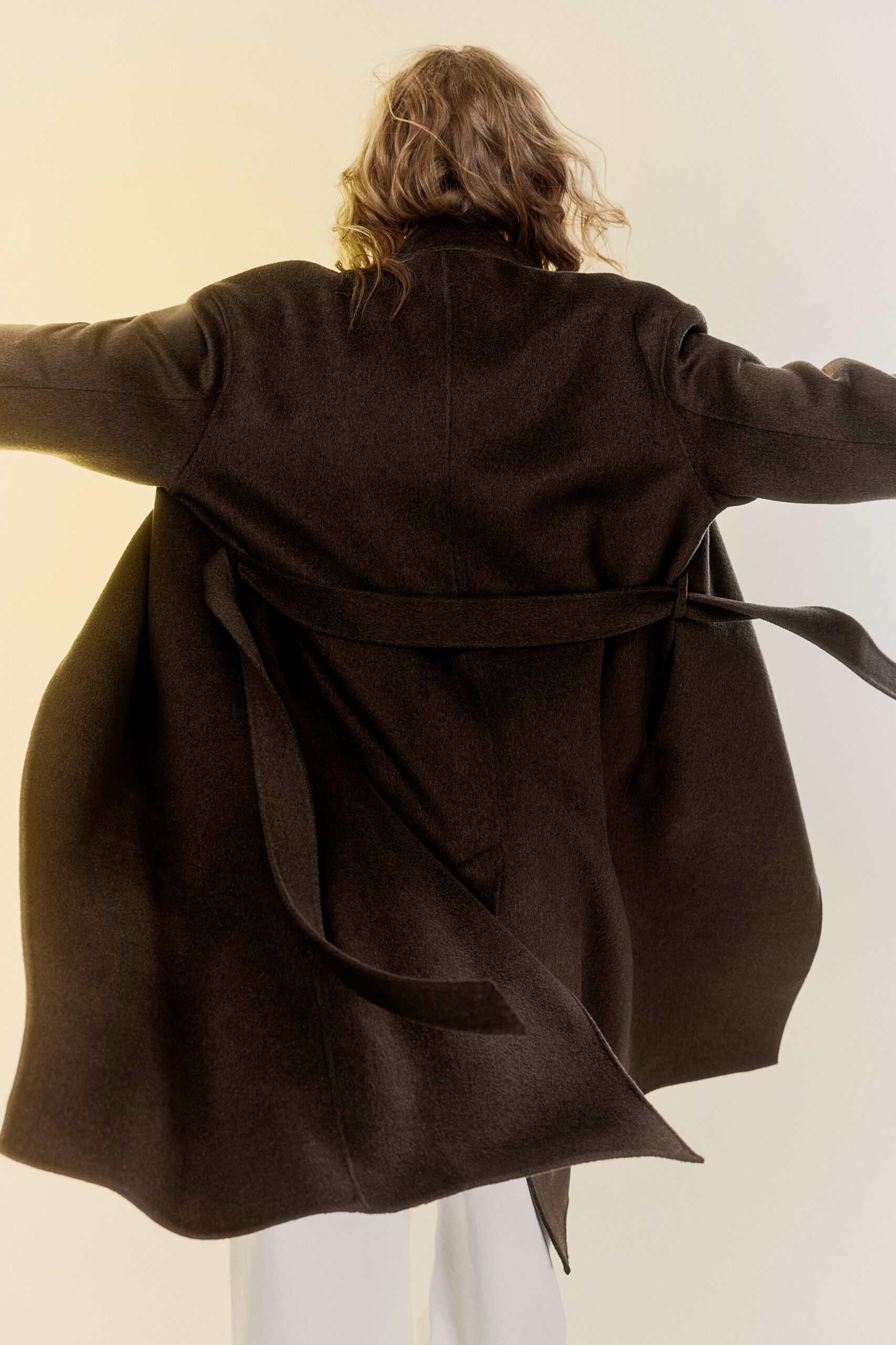 handmade wool blend coat