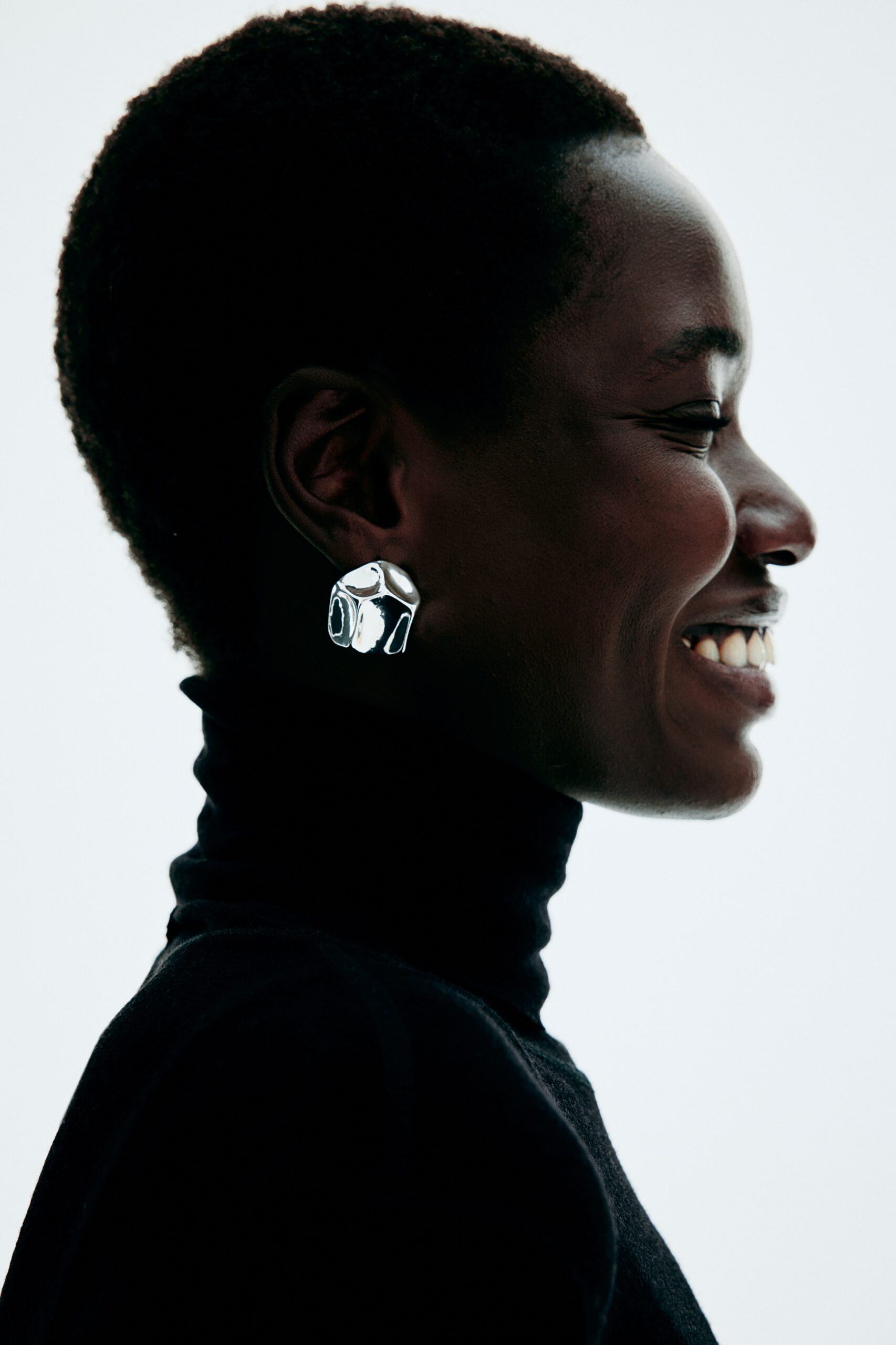 angular stud earrings