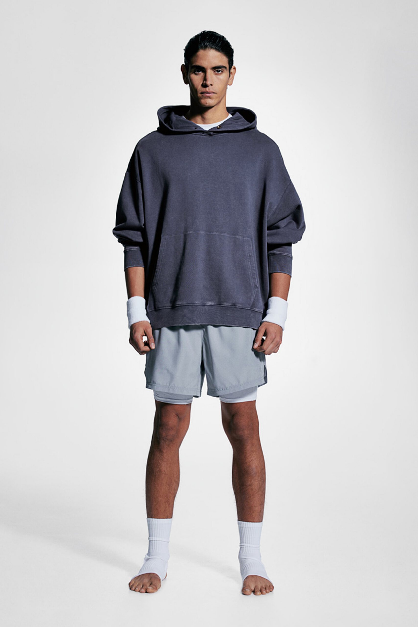 loose fit activewear hoodie