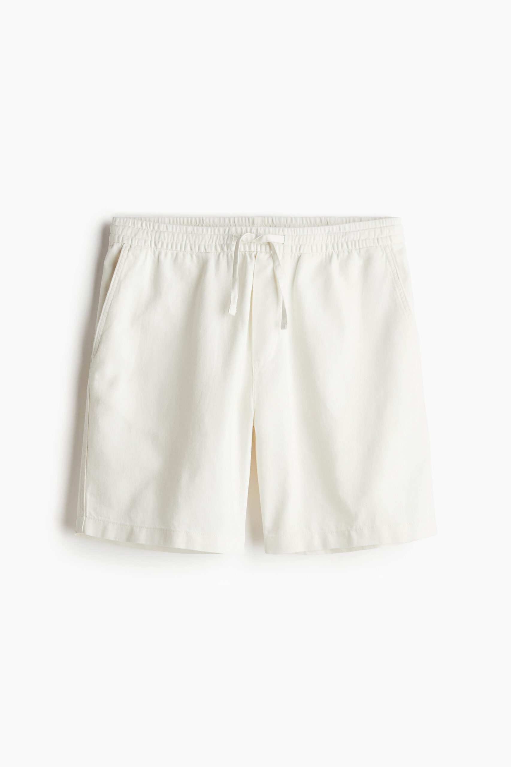 relaxed fit linen blend shorts