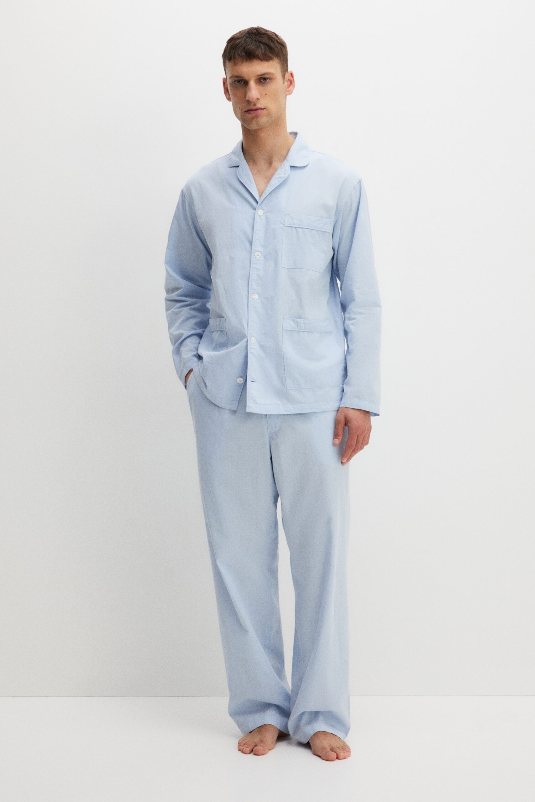 cotton pyjama shirt & pants set