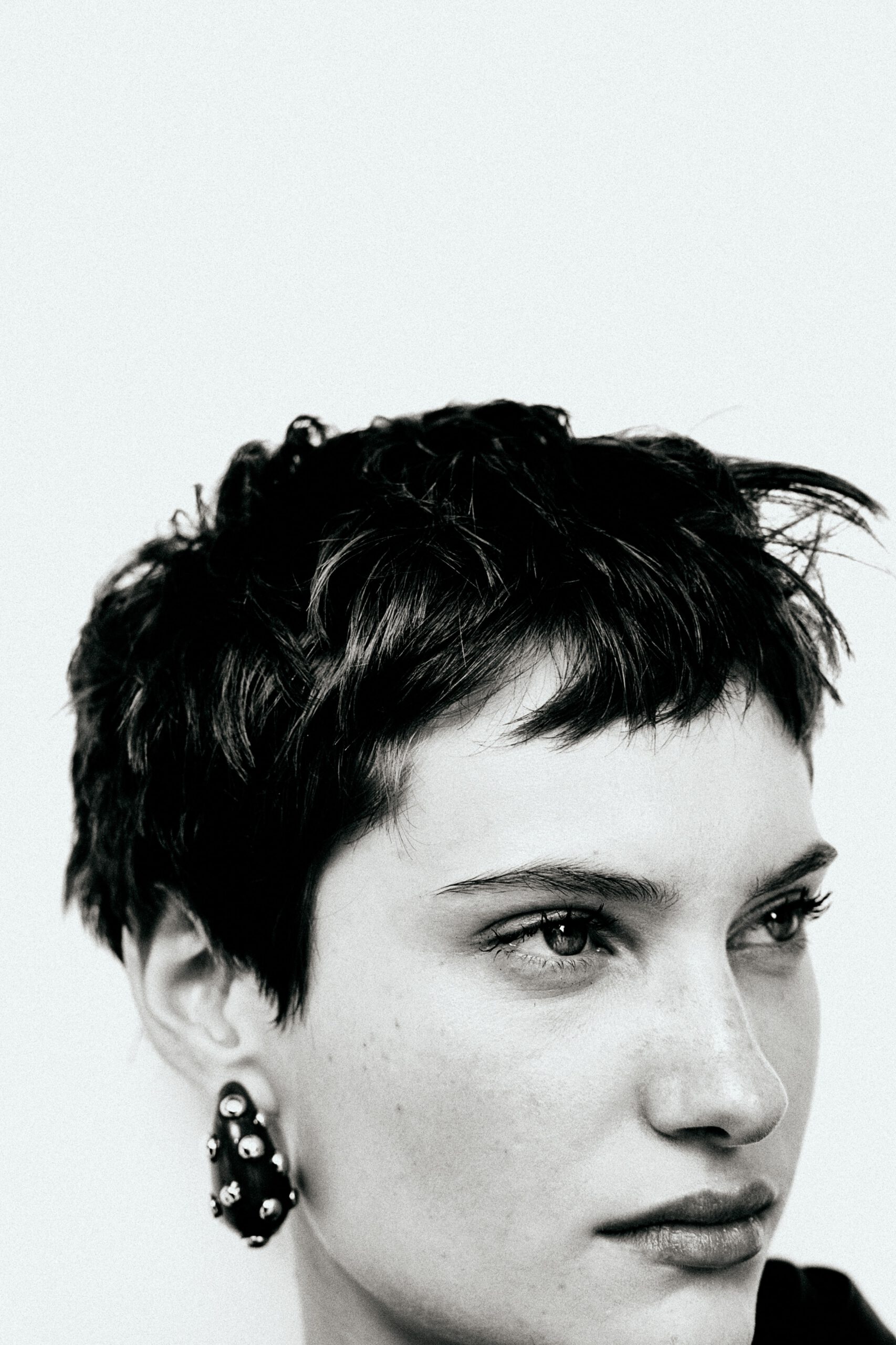 studded dome earrings