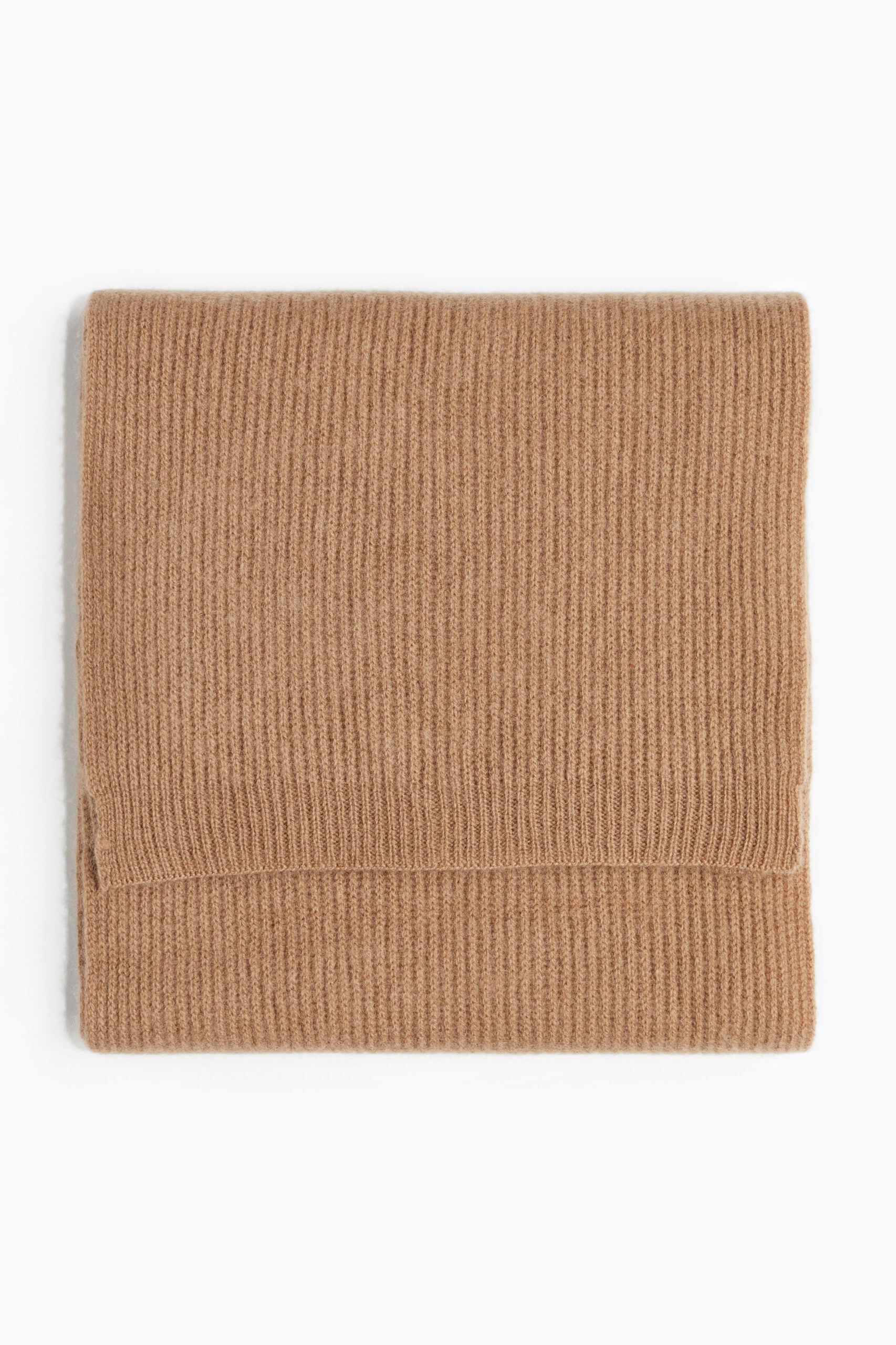 rib cashmere scarf